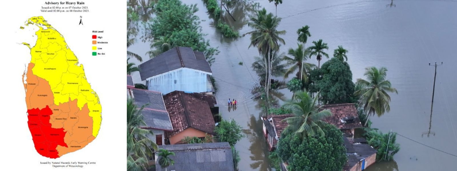 Over 100 mm rain for three provinces